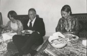 فرح پهلوی در کنار بازیگر نقش حمزه/عکس
