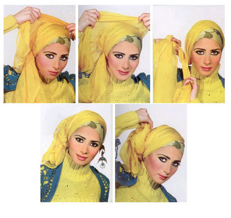 آموزش تصویری بستن شال و روسری