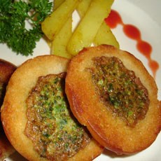 طرز تهیه کوکو سبزی با نان باگت