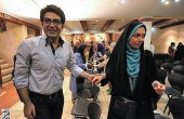 فرزاد حسنی و آزاده نامداری دست در دست هم / عکس