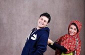 جواد عزتی و همسرش / عکس
