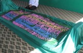 شهاب مرادی بر سر مزار حضرت ایوب در عمان / عکس