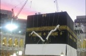 تعویض پرده خانه کعبه / عکس