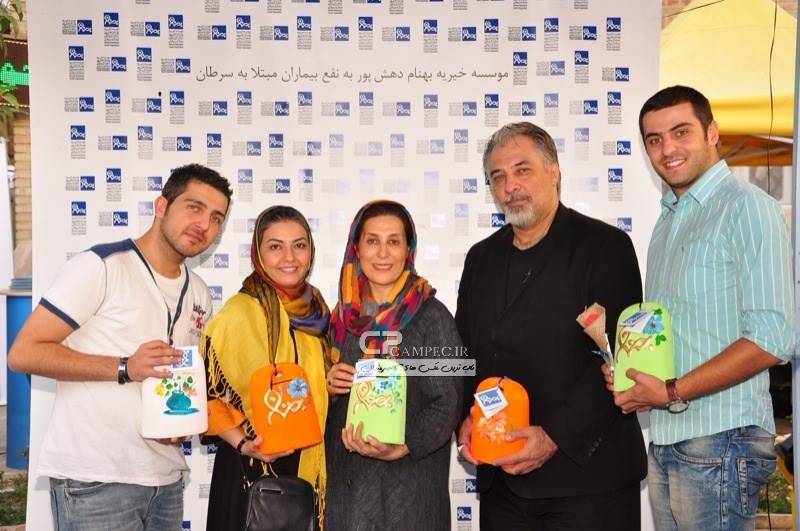 عکس های بازیگران و هنرمندان در موسسه خیریه بهنام دهش پور