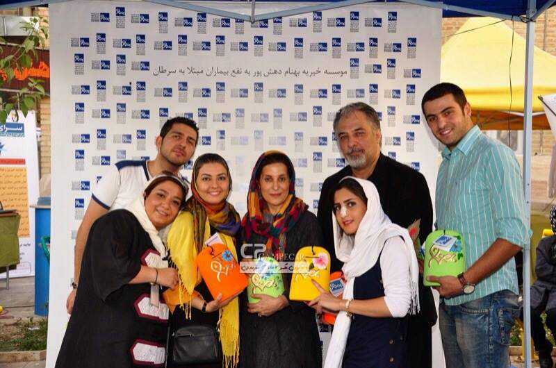 عکس های بازیگران و هنرمندان در موسسه خیریه بهنام دهش پور