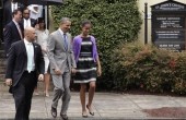 Obama, family attend Easter services near the White House