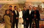 عکس حمید ماهی صفت و همسرش در مراسم عقد مجری تلویزیون