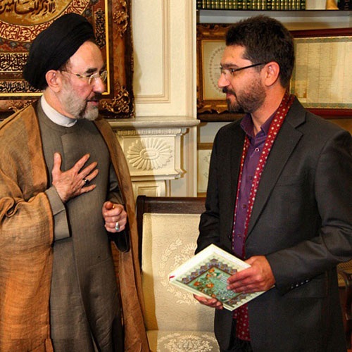 عکس های مراسم عقد امیرحسین مدرس با حضور سید محمد خاتمی
