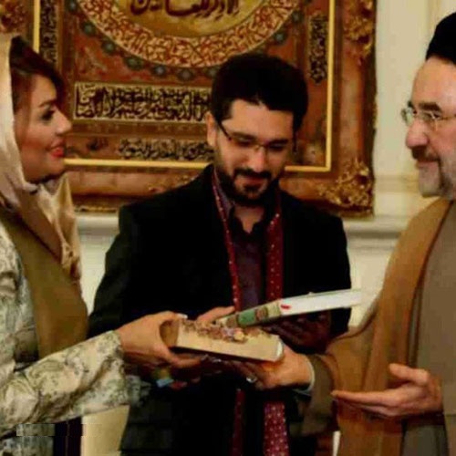 عکس های مراسم عقد امیرحسین مدرس با حضور سید محمد خاتمی