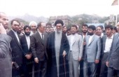 رهبر معظم انقلاب بر فراز دیوار چین