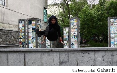 دختر پارکور کار ایرانی / عکس