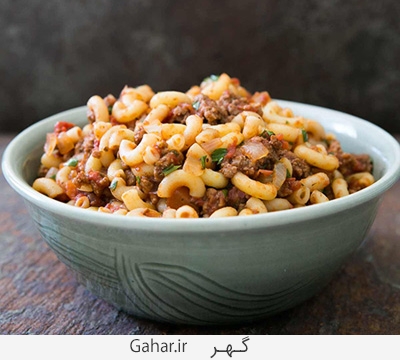 طرز تهیه ماکارونی متفاوت با طعم همبرگر