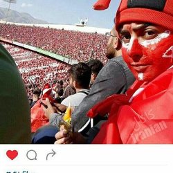 تنها دختری که دیروز به استادیوم آزادی رفت ؛ عکس