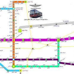 نقشه خطوط اتوبوس های BRT + مسیر اتوبوس های بی آر تی تهران 1401
