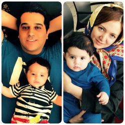 جدیدترین عکس همسر و فرزند حمید عسکری
