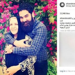 عکس دیده نشده از مادر علی زند وکیلی