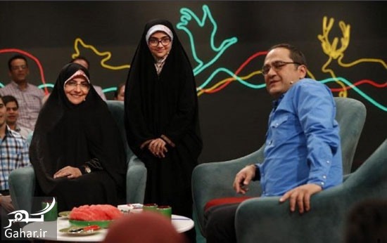 گزارش حضور همسر و دختر شهید رضایی نژاد در خندوانه