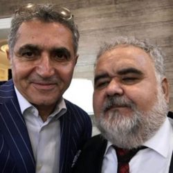 فریدون آسرایی در مراسم عروسی دختر اکبر عبدی ؛ عکس