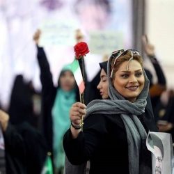 عکس های همایش حامیان رئیسی در مصلی تهران