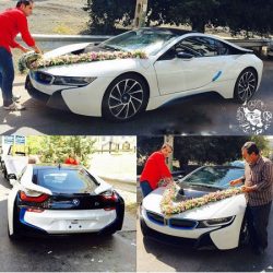 لوکس ترین BMW در تهران ماشین عروس شد ؛ عکس