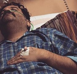 عکس / بستری شدن مهراب قاسم خانی به دلیل تیزر تبلیغاتی بهنوش بختیاری!