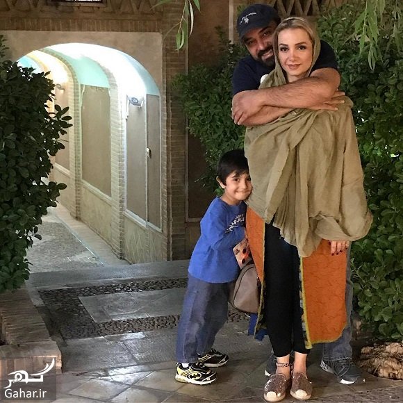 عکس متفاوت عاشقانه برزو ارجمند و همسرش