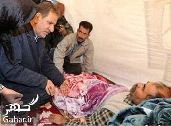 عذرخواهی جهانگیری پس از رفتن با کفش به چادر زلزله زده ها