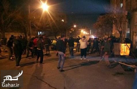 فیلم زیر گرفتن ماموران توسط اتوبوس دراویش گنابادی