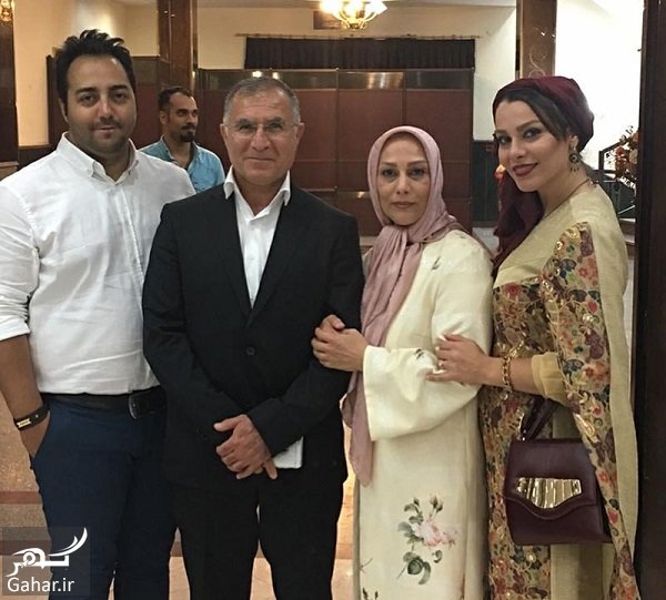 عکس مجید جلالی سرمربی پیکان بهمراه همسر و دخترش در یک جشن