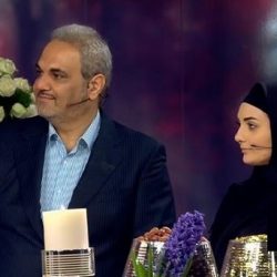 غافلگیر شدن جواد خیابانی با آمدن دخترش در برنامه زنده + فیلم