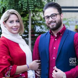بابک جهانبخش و همسرش در مراسم تجلیل از ژاله علو / 5 عکس