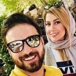عکس بابک جهانبخش و همسرش در یک رستوران دنج