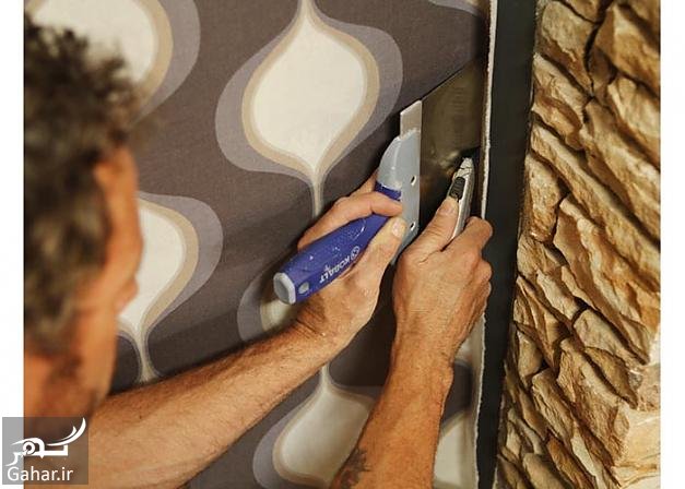 آموزش نصب کاغذ دیواری به زبان ساده