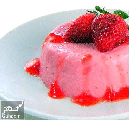 طرز تهیه پاناکوتا توت فرنگی ویژه شب یلدا