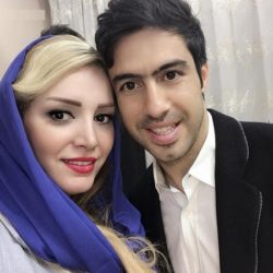 عکس خسرو حیدری و همسرش لاله شفیع زاده بعد خداحافظی از فوتبال