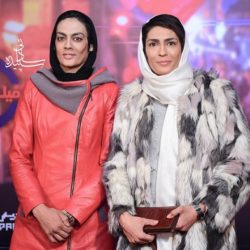 عکسهایی متفاوت از خواهران منصوریان در اکران مطرب