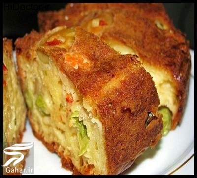 دستور پخت کیک سبزیجات خوشمزه