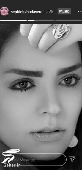 عکس آتلیه ای و سیاه و سفید سپیده خداوردی در اینستاگرام