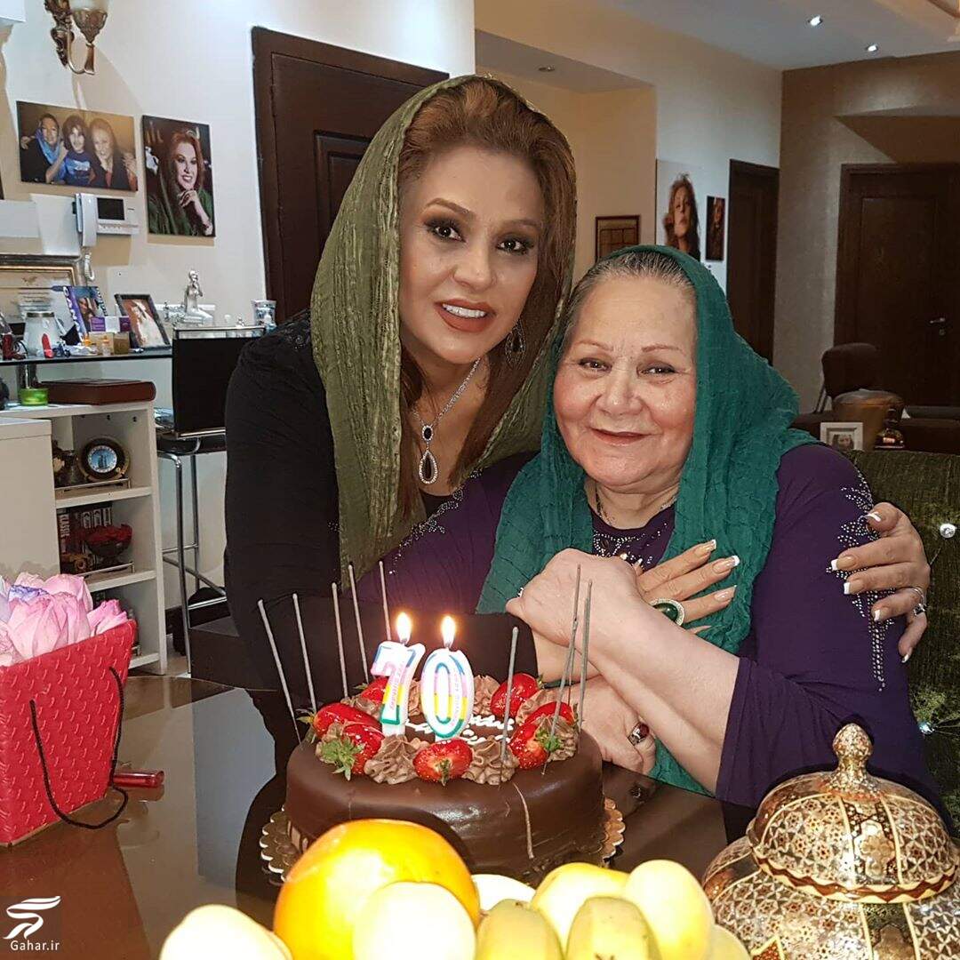 نسرین مقانلو و مادرش + عکس