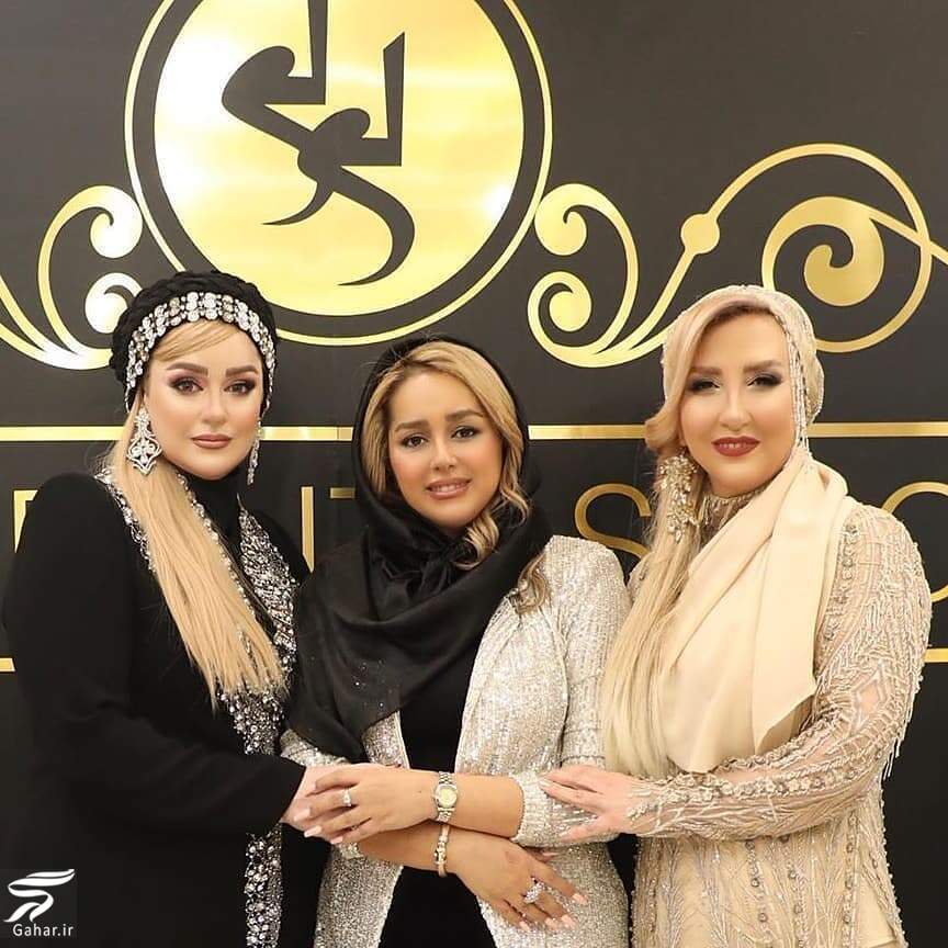 عکس زیبایی از آرایش مرجانه گلچین و نعیمه نظام دوست در کنار آرایشگرشان