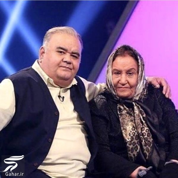 عکس اکبر عبدی و مادرش