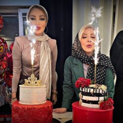 عکسهای تولد 53 سالگی مرجانه گلچین در کنار طلا گلزار و سایر بازیگران