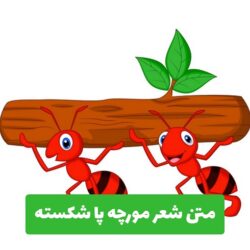 شعر مورچه پا شکسته + متن و صوت