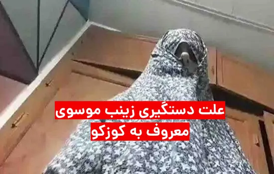 دستگیری زینب موسوی معروف به کوزکو + علت و عکس واقعی