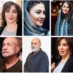 عکسهای بازیگران در مراسم بزرگداشت آتیلا پسیانی
