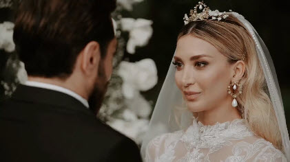 اولین فیلم عروسی بهرام رادان و مینا مختاری + عکسها