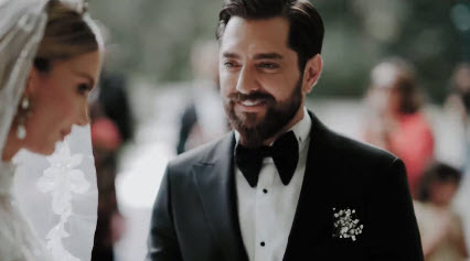 اولین فیلم عروسی بهرام رادان و مینا مختاری + عکسها