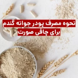 نحوه مصرف پودر جوانه گندم برای چاقی صورت