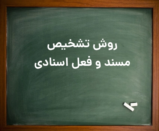 روش تشخیص مسند (راه تشخیص مسند و مسندالیه)