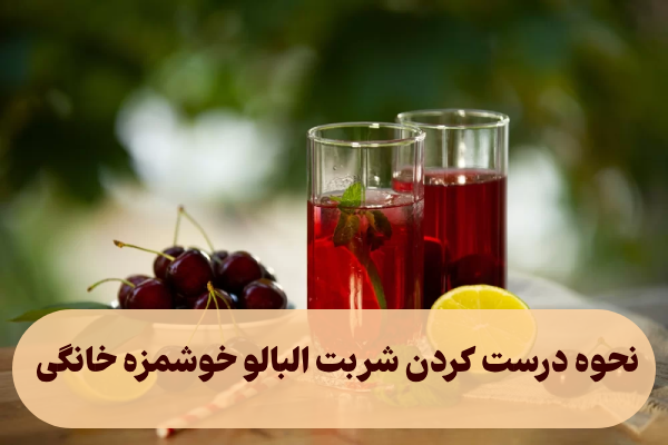 نحوه درست کردن شربت البالو خوشمزه خانگی